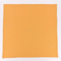 Extragroßes Geschirrtuch in Gelb, vollständig ausgelegt im Quadratformat 70x70 cm
