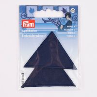 Prym Applikation Patch Dreiecke 2Stk aufbügelbar dunkelblau 60x40mm