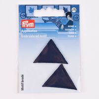 Prym Applikation Patch Dreiecke 2Stlk aufbügelbar dunkelblau 25x35mm