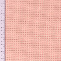 Dekostoff Waffelrelief Kästchenstruktur Honeycomb rosa 1.30m Breite