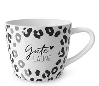 83856-La-Vida-Porzellan-Tasse-Leomuster-Gute-Laune-weiss-schwarz-400ml-910573.jpg La Vida Porzellan Tasse Leomuster Gute Laune weiß schwarz 400ml