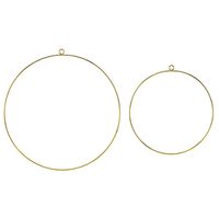 Dekoring Metall 2er Set in verschiedenen Größen goldfarbig 19.5cm und 28cm