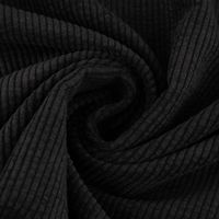 Cordstoff Cord Meterware einfarbig schwarz 1.50m Breite