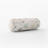 SCHÖNER LEBEN. Kissenhülle Blätterzweige Blüten weiß pastell