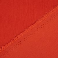 Cordstoff Feincord Babycord Baumwolle Meterware uni terracotta 1.45m