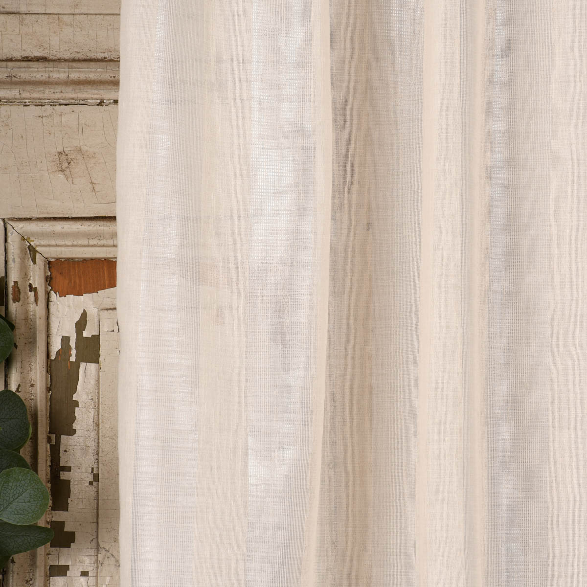 Rasch Textil Stores Shine Längsstreifen Leinenstruktur linen natur 30