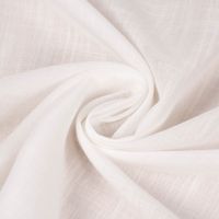 Gardinenstoff Leinenstruktur Soft halbtransparent wollweiß 145cm Breite