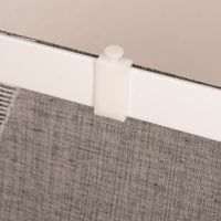Schiebevorhang Schiebegardine Scherli ZickZack halbtransparent inkl. Technik grau 245x60cm