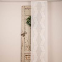 Schiebevorhang Schiebegardine Scherli ZickZack halbtransparent inkl. Technik wollweiß 245x60cm