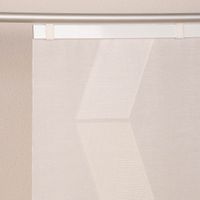 Schiebevorhang Schiebegardine Scherli ZickZack halbtransparent inkl. Technik wollweiß 245x60cm