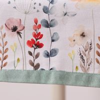 Clayre & Eef Tischdecke Blumen Schmetterlinge Aquarell weiß bunt 100x1
