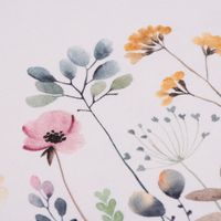 Clayre & Eef Tischdecke Blumen Schmetterlinge Aquarell weiß bunt 100x1