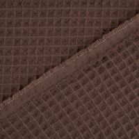 Bekleidungsstoff Waffelpique Waffelstoff Baumwolle uni braun 1.45m