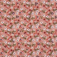 Baumwolljersey Jerseystoff small flowers Blümchen light terra 1.45m