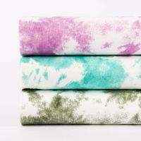 French Terry Sommersweat Meterware Tie Dye Batik weiß lila 1.45m