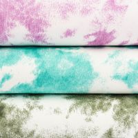 French Terry Sommersweat Meterware Tie Dye Batik weiß lila 1.45m
