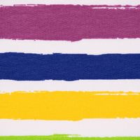 French Terry Sommersweat Meterware Rainbow Stripe Streifen Regenbogenf