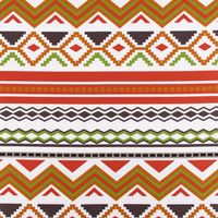 French Terry Sommersweat Meterware Ikat Ethno weiß orange grün 1.45m