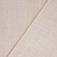 Gardinenstoff Leinenoptik Zabo mit Bleiband uni beige 300cm Breite