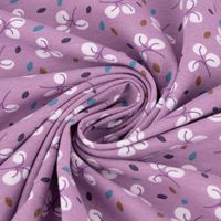 Baumwolljersey Jerseystoff Bulhup Allover Violet lila 1.45m Breite