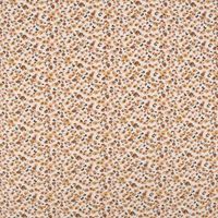 Baumwolljerseystoff Ebbie Mini Leomuster weiß beige lachsrosa 1.45m