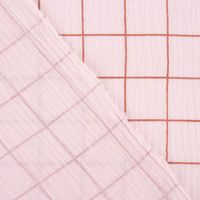 84213-Double-Gauze-Musselinstoff-Meterware-Gitterkaro-rosa-braun-1-30m-Breite-KW16-2023-217619Capture0006.jpg Double Gauze Musselinstoff Meterware Gitterkaro rosa braun 1.30mBreite