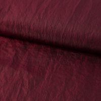 Taftstoff Crushed Bekleidungsstoff einfarbig bordeaux-rot 1.40m Breite