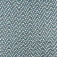 Polsterstoff Dekostoff Flachgewebe Mira Chevron blau beige 1.40m