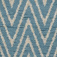 Polsterstoff Dekostoff Flachgewebe Mira Chevron blau beige 1.40m