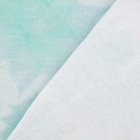 Viskose Jerseystoff Batik Digitaldruck Tye Dye Blumen grün 1.40m