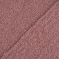 Baumwollfleece Fleecestoff aus Baumwolle gebürstet uni mauve 1.5m