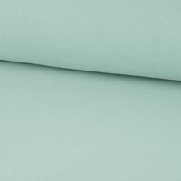 Baumwollfleece Fleecestoff aus Baumwolle gebürstet uni eisblau 1.5m
