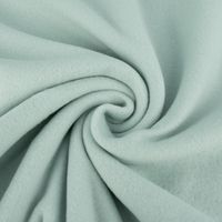 Baumwollfleece Fleecestoff aus Baumwolle gebürstet uni eisblau 1.5m