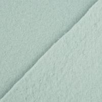 Baumwollfleece Fleecestoff aus Baumwolle gebürstet uni eisblau 1.5m