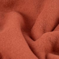 Baumwollfleece Fleecestoff aus Baumwolle gebürstet uni rosenholz 1.5m