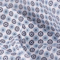 Baumwollstoff Popeline Minimals Blümchen Kreis-Ornamente weiß dunkelb