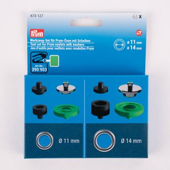 Prym Werkzeugset für Ösen mit Scheiben in 11 und 14 mm Ø für VARIO Creative ® Tool