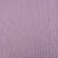 Double Gauze Musselinstoff Meterware uni lila 1.30m Breite