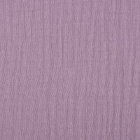 Double Gauze Musselinstoff Meterware uni lila 1.30m Breite