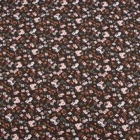Baumwolljersey Jerseystoff Elona Streu-Blümchen braun rosa 1.45m