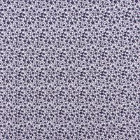 Seersucker Viskosestoff Bekleidungsstoff Blümchen blau weiß 1.28m