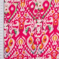 Chiffon Fantasie-Ornamente pink 1.49m Breite