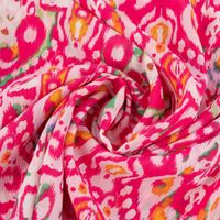 Chiffon Fantasie-Ornamente pink 1.49m Breite