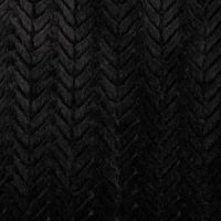 Plüsch Stoff Fellimitat Kunstfell Chevron Relief uni schwarz 1.58m