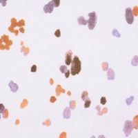 Baumwolljerseystoff Meterware Aquarell Tupfen Digitaldr. weiß flieder