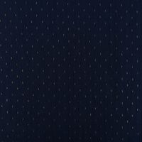 Baumwollstoff Crinkle Dobby Lurex dunkelblau goldfarbig 1.35m Breite