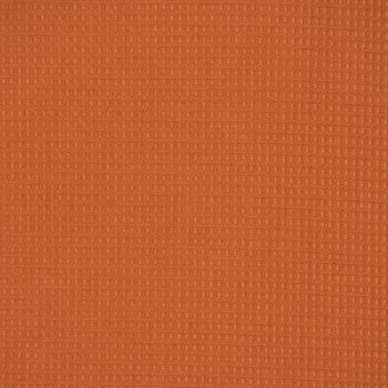 Dekostoff Baumwolle über Waffelrelief Kästchenstruktur burnt orange