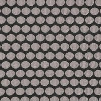 SCHÖNER LEBEN. Kissenhülle Jacquard Punkte schwarz silbergrau