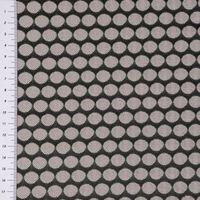SCHÖNER LEBEN. Kissenhülle Jacquard Punkte schwarz silbergrau
