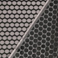 SCHÖNER LEBEN. Kissenhülle Jacquard Punkte schwarz silbergrau